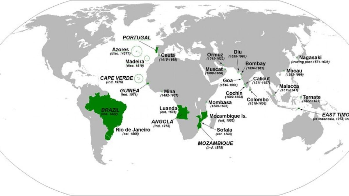 mapa portugalské říše