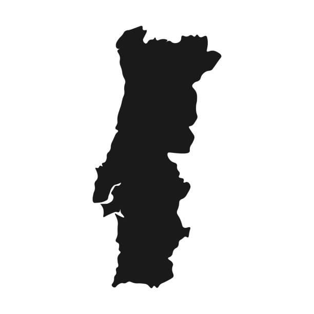 Portugalsko vektorové mapy