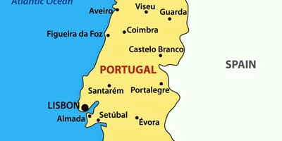 Porto na mapu Portugalska