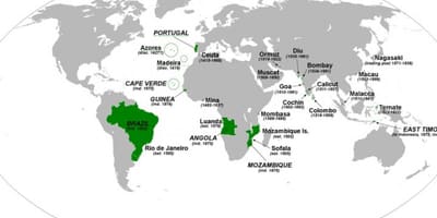 Mapa portugalské říše