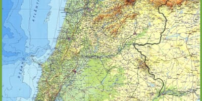 Podrobná mapa Portugalska